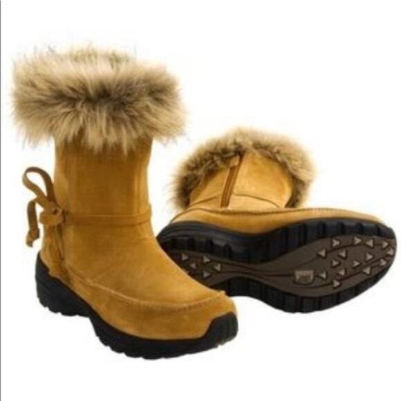 Sorel Northern Lite Tall Snow Boot Waterproof Suede Faux Fur Brown 8 EUC - Picture 1 of 12